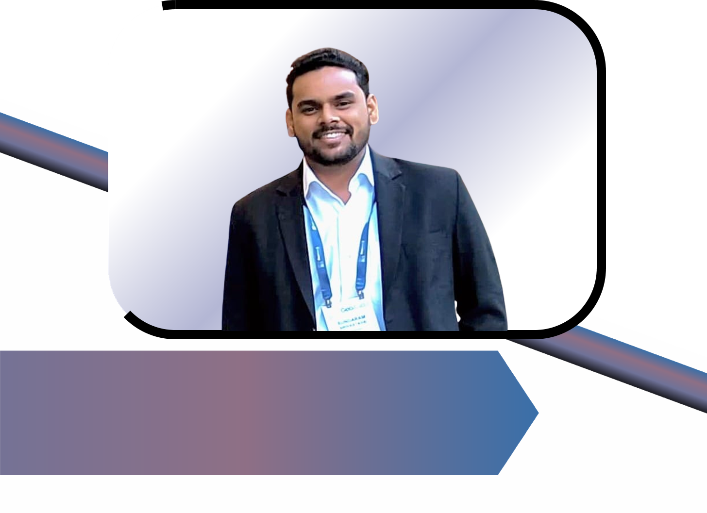 Mr Sundaram Srivastava PhD scholar, Department of Civil Engineering received The International Geosynthetics Society (IGS) Open Student Award
