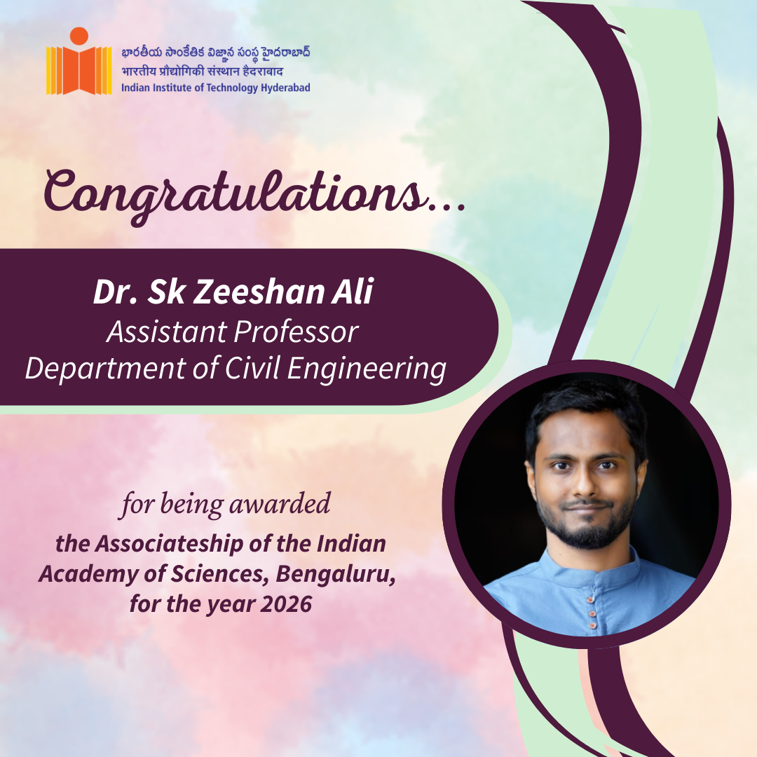 Dr. Sk Zeeshan Ali Awarded Associateship of the Indian Academy of Sciences, 2026