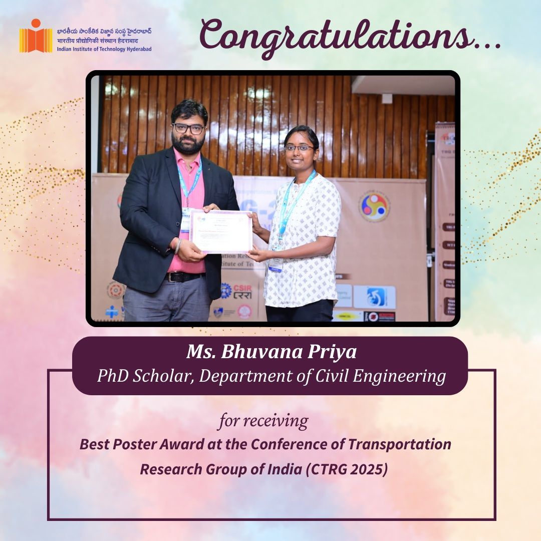 Bhuvana Priya Wins Best Poster Award at CTRG 2025