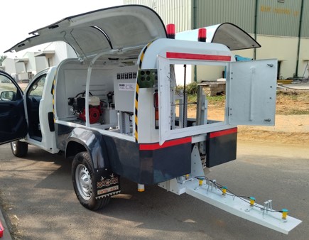 Vehicle Mounted Falling Weight Deflectometer
